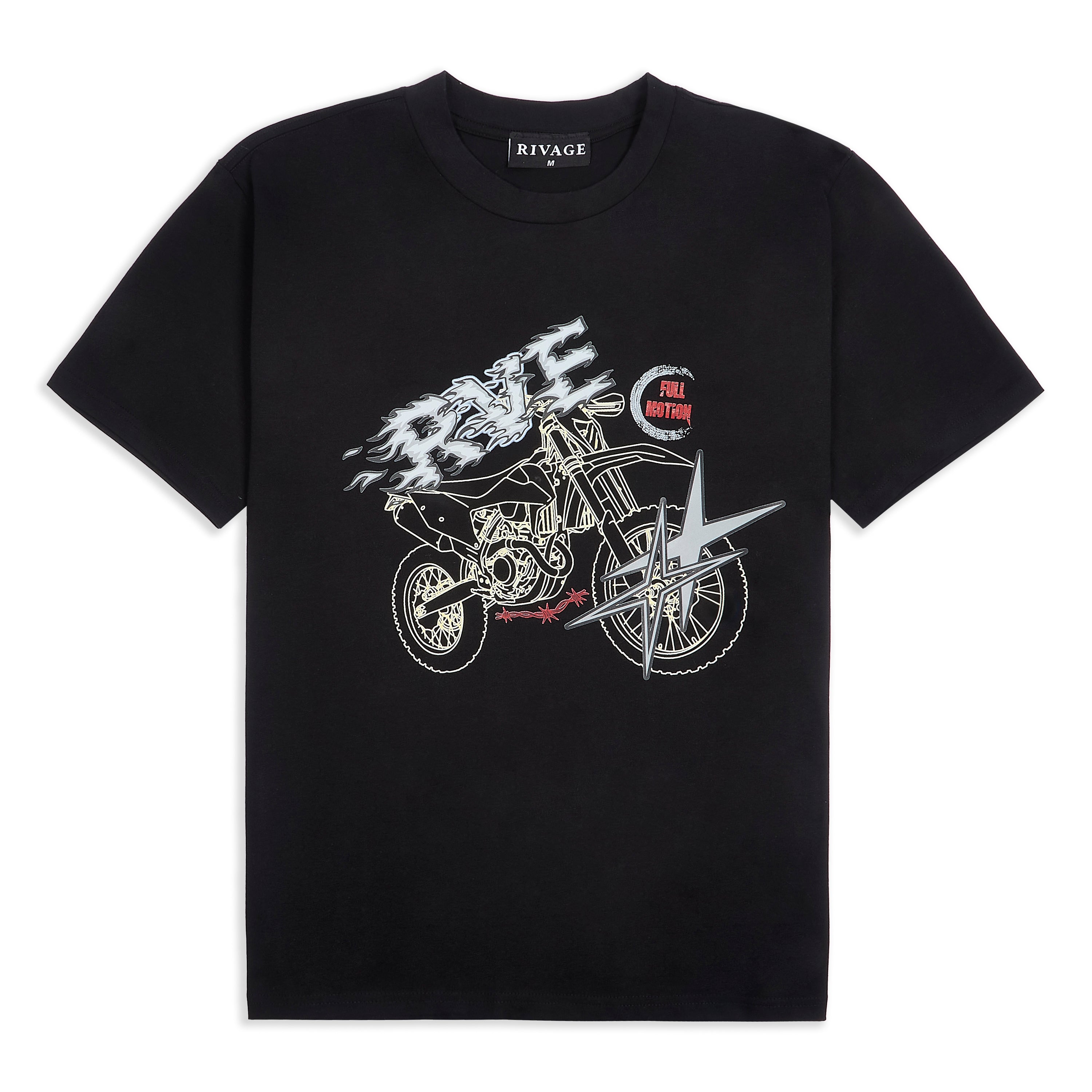 RVE DIRT BIKE T-SHIRT - BLACK
