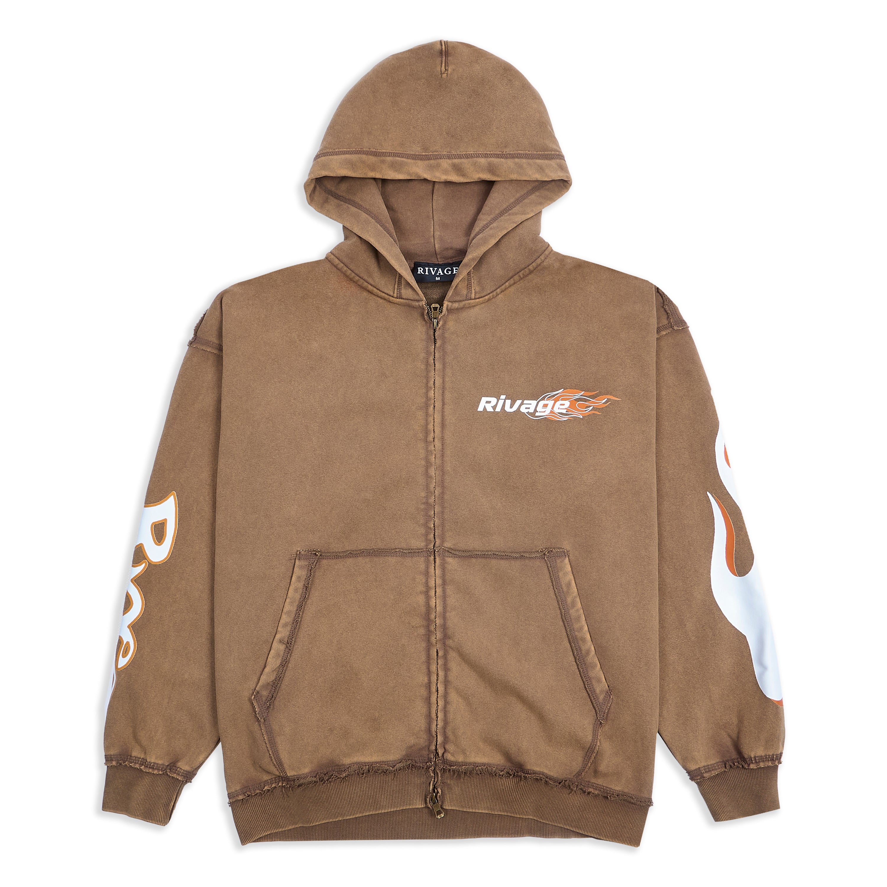 RVE WAY ZIP UP - BROWN